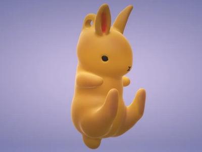 The Picked-Up Rabbit Keychain