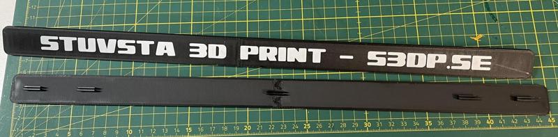 Customizable Swedish/EU car registration number lock list