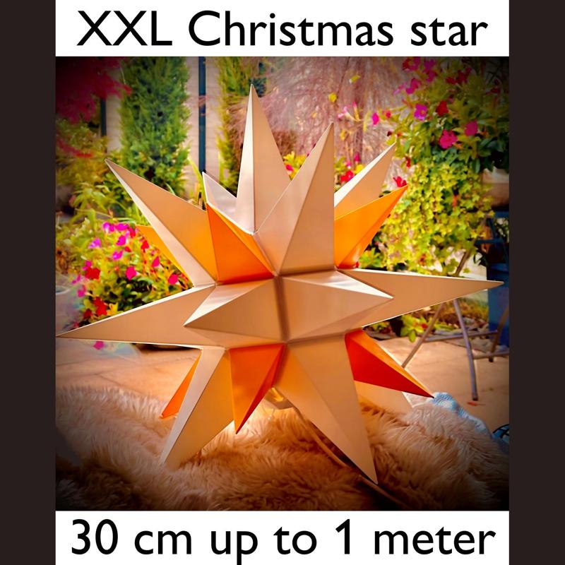 XXL Christmas star - Up to one meter in diameter