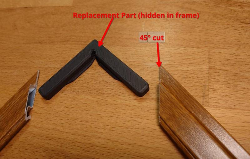 Corner connector for fly screen frame
