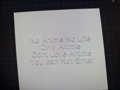 No Anime No Life Wall Art 