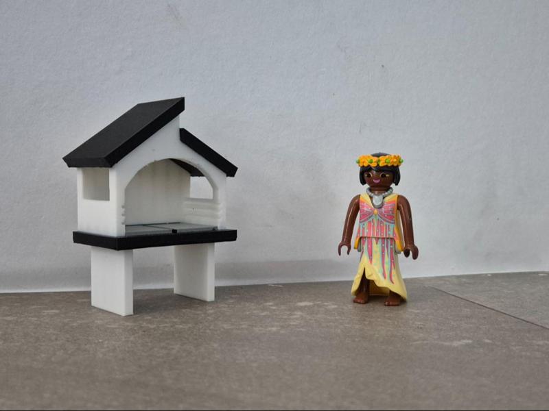 Playmobil figure barbecue