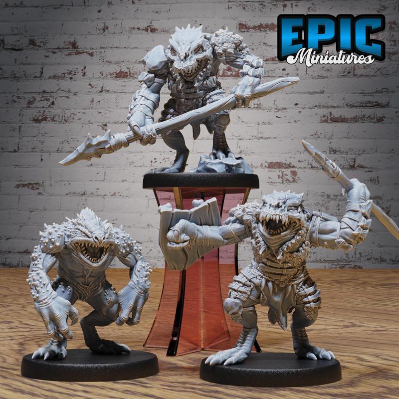 Sewer Beast Set ‧ DnD Miniature ‧ Tabletop Miniatures ‧ Gaming Monster ‧ 3D Model ‧ RPG ‧ DnDminis ‧ STL FILE