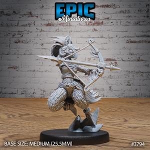 Parrot Bird Folk Female Shooting ‧ DnD Miniature ‧ Tabletop Miniatures ‧ Gaming Monster ‧ 3D Model ‧ RPG ‧ DnDminis ‧ STL FILE