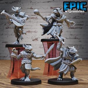 Rat Folk Tribe Set B ‧ DnD Miniature ‧ Tabletop Miniatures ‧ Gaming Monster ‧ 3D Model ‧ RPG ‧ DnDminis ‧ STL FILE