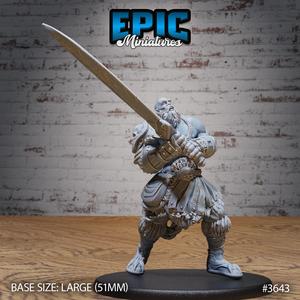 Half-Giant Barbarian Sword ‧ DnD Miniature ‧ Tabletop Miniatures ‧ Gaming Monster ‧ 3D Model ‧ RPG ‧ DnDminis ‧ STL FILE