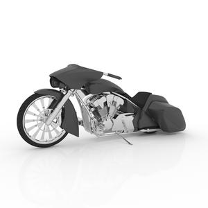 BAGGER CHOPPER MOTORCYCLE FOR 3D PRINT