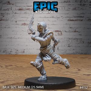 Mummy Warrior Khopesh Atacking ‧ DnD Miniature ‧ Tabletop Miniatures ‧ Gaming Monster ‧ 3D Model ‧ RPG ‧ DnDminis ‧ STL FILE