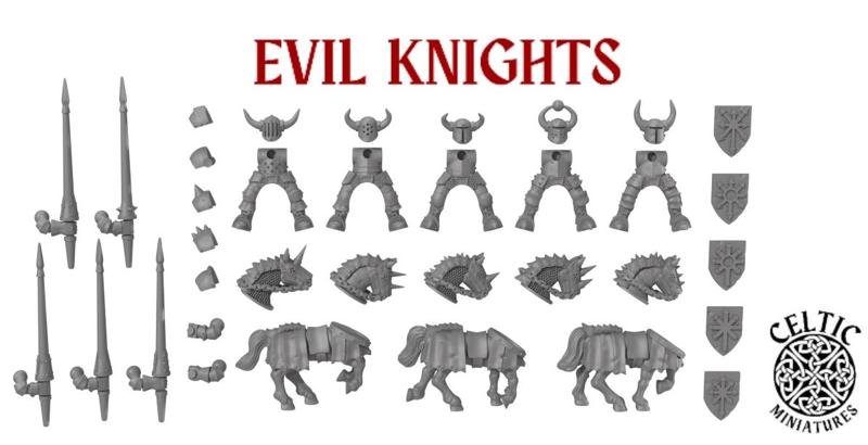 Modular Evil Knights Pre-Supported