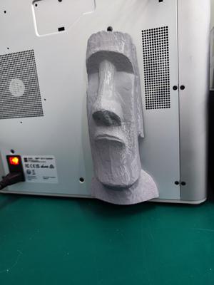 Bambu Lab X1,Poop Chute for filament,Easter Island Giant stone，拓竹X1复活节岛巨人头像废料盒
