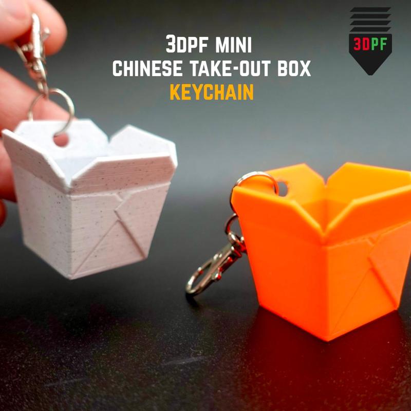 Mini Chinese Takeout Box Keychain