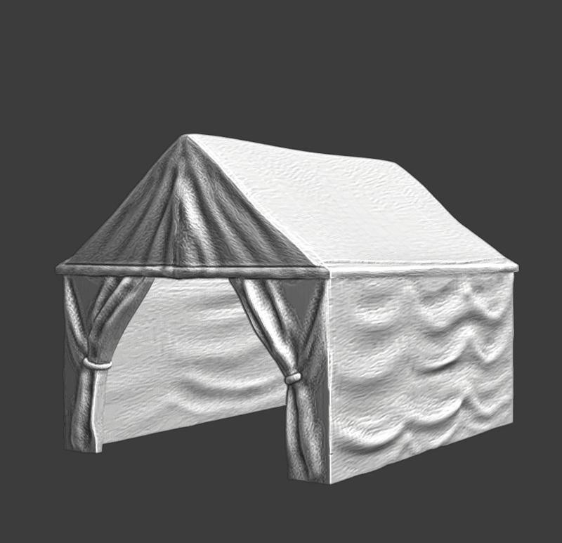 Medieval command tent