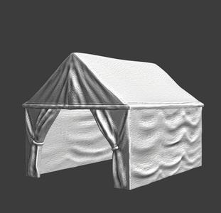 Medieval command tent