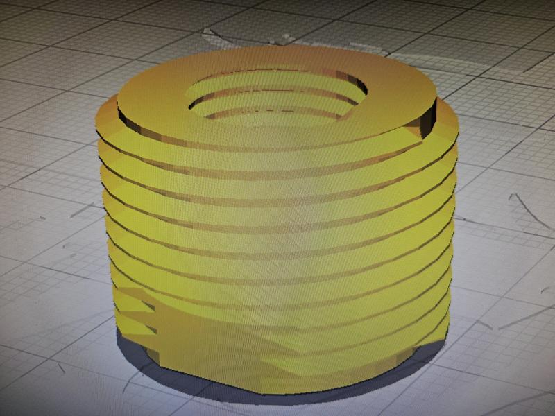 m12x1.25 - m20x1.5 threaded adapter (likewise shift knob)