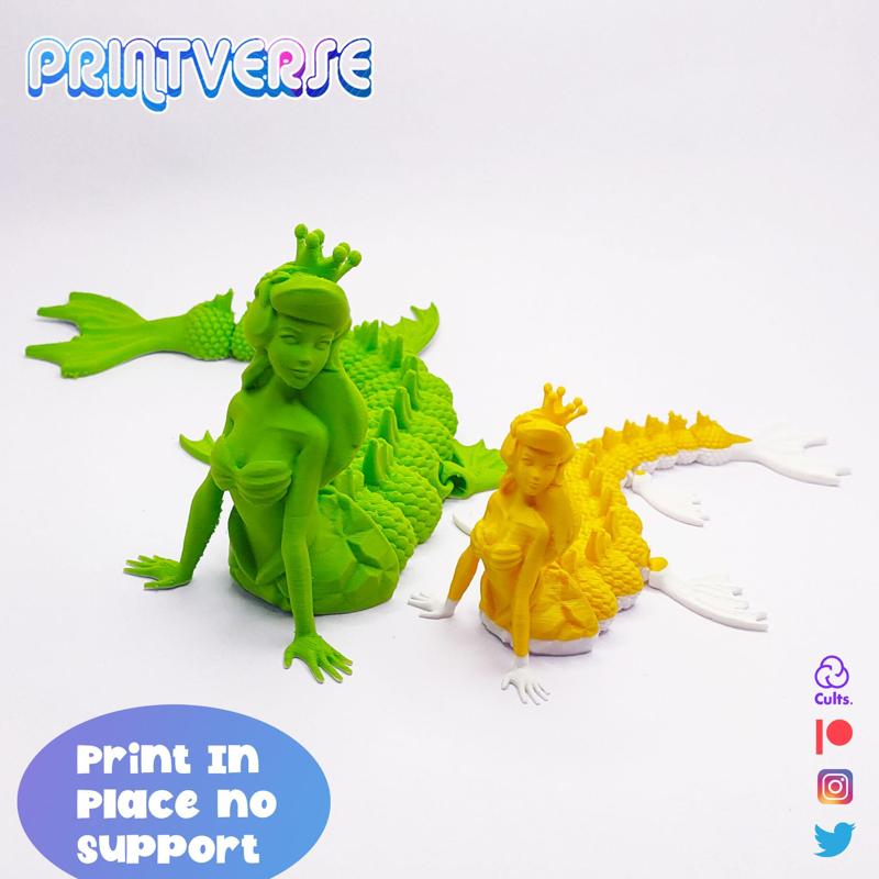 Flexy Mermaid Print In Place