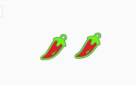 spicy earrings key ring key ring charm earring