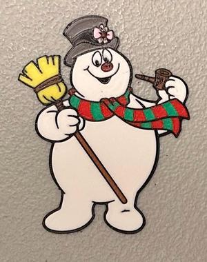 Multicolor Frosty the Snowman Magnet