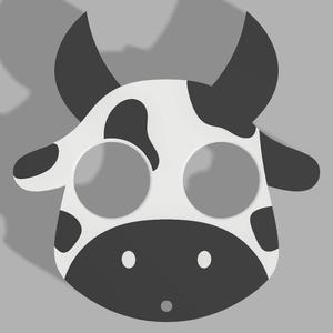 Cow Self Defense Key Ring