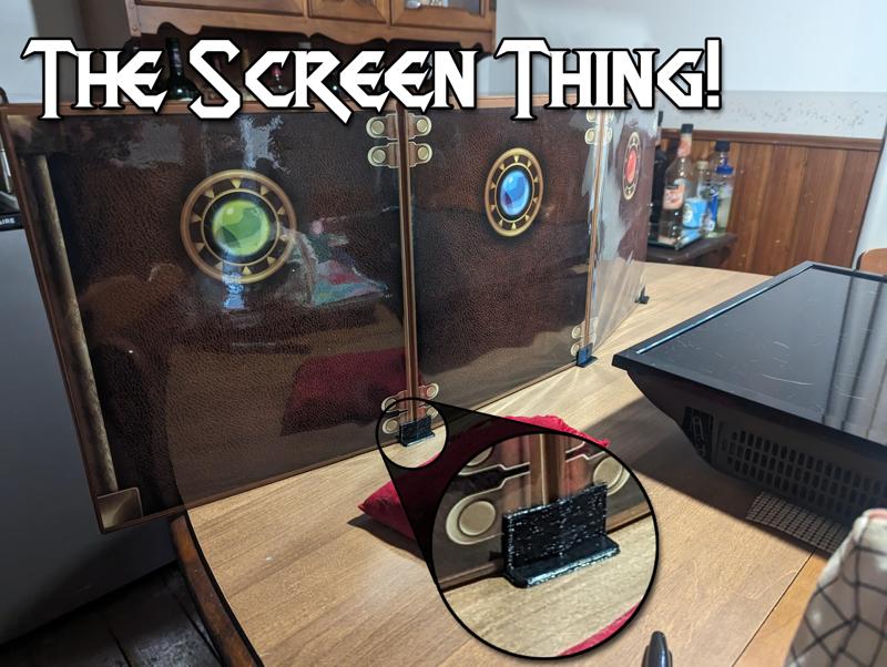 The Screen Thing - A Screen Holder to Make Your DM Screen Stand Up Perfectly!