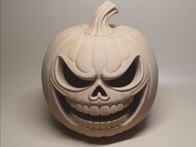 Evil Grinning Pumpkin Jack-O’-Lantern