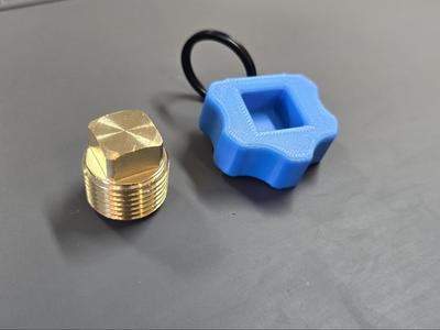 Boat Drain Plug Keychain Wrench EDC (1/2" NTP)
