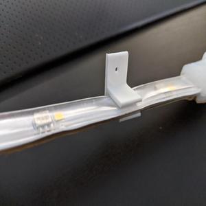 90 Degree LED Strip Clip - Thumbtack or Pushpin mount