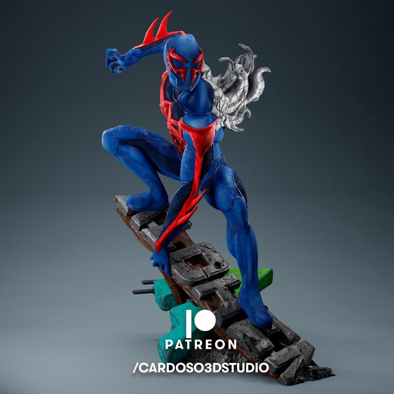Spider man 2099 statue