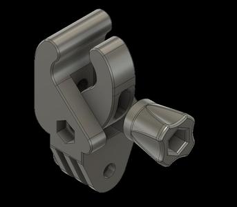 Screw mount bracket for GoPro