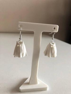 Earrings tiny Cat Ghost