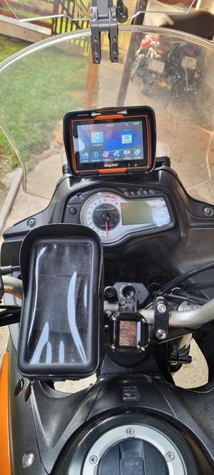 DL650 modified navi holder