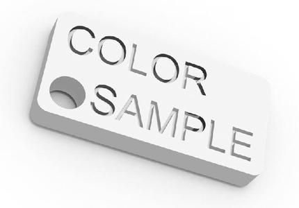 Filament Color Sample Key tag