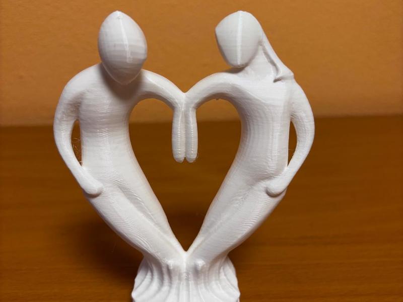 Valentine day love statue
