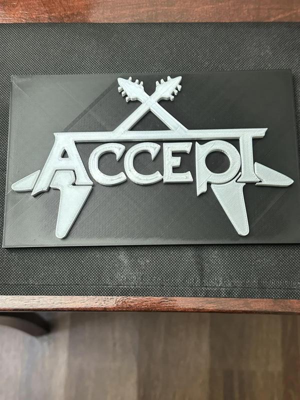 Accept 80's Band Sign