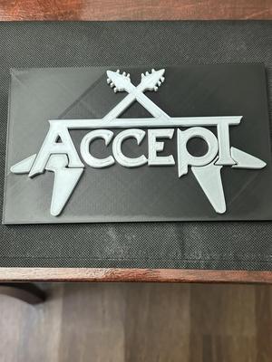 Accept 80's Band Sign