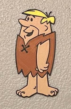 Multicolor Barney Rubble Magnet