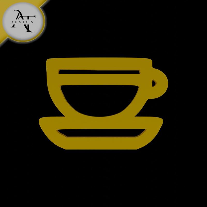 Simple Coffee Cup Symbol - 2D Art