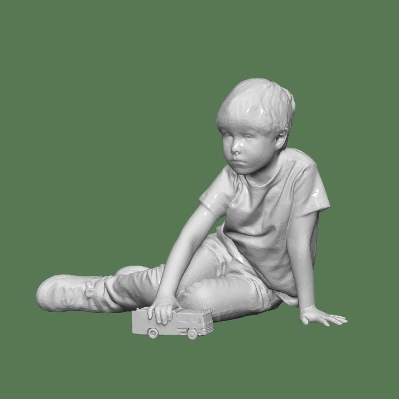 BOY CAR FOR DIORAMA PEOPLE CHARACTER