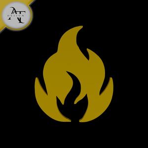Simple Flame Symbol - 2D Art