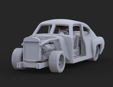Chevy Fleetline fast and furious + Toretto sitting and standing