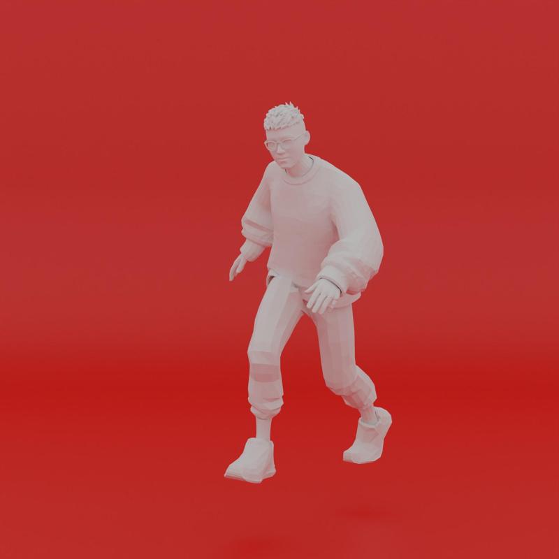 Character Pose Toy Man Miniature Figure 096