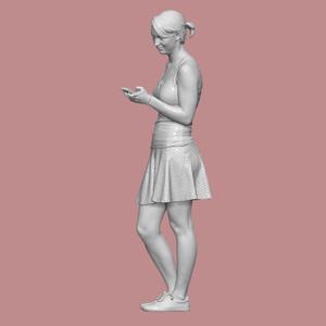 WOMAN MOBILE PEOPLE CHARACTER DIORAMA