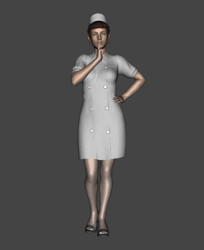 shhhhhhhhhhtt, be quiet! Standing Nurse