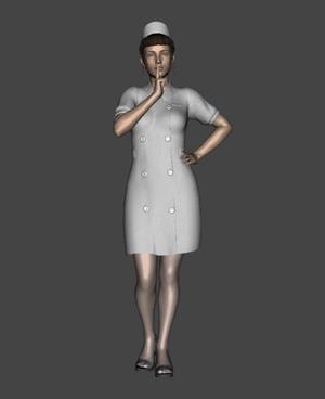 shhhhhhhhhhtt, be quiet! Standing Nurse