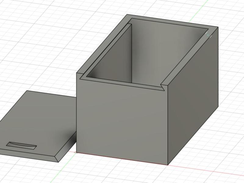 Box with sliding door