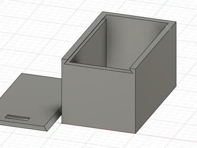 Box with sliding door