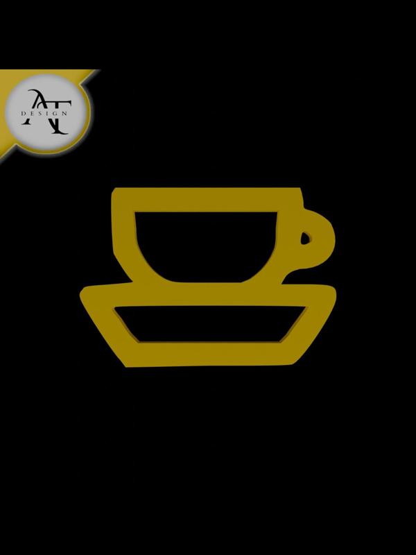 Simple Coffee Cup Symbol - 2D Art