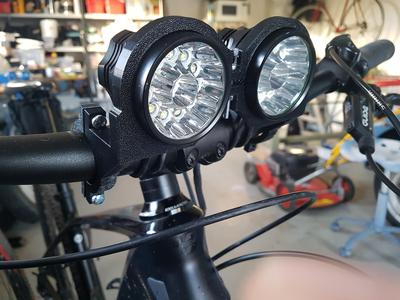 Mountain Bike Headlight LED holder