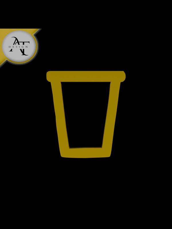 Simple Coffee Cup Symbol - 2D Art