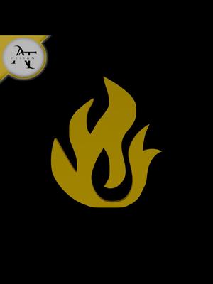 Simple Flame Symbol - 2D Art