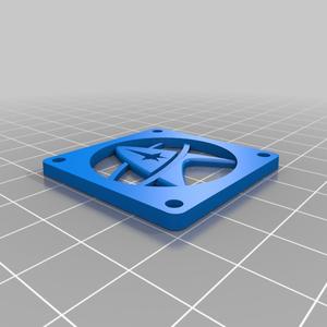 Star Trek/Fleet logo fan grill